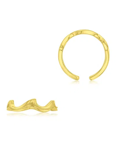 Roxy Waterproof Yellow Trio Waves Ring In Neutral