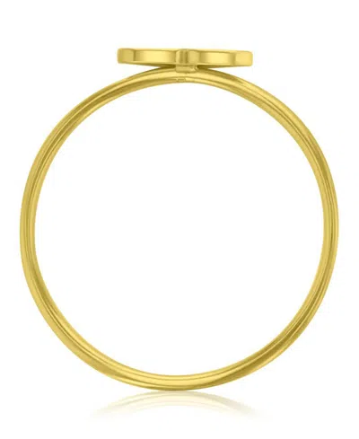Roxy Waterproof Yellow Triangular Heart Ring In Green