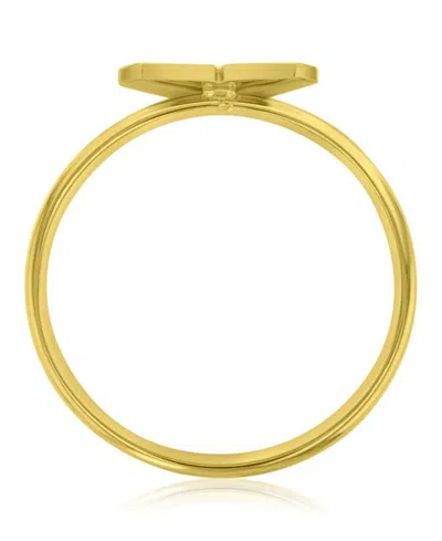 Roxy Waterproof Yellow Triangular Heart Ring In Orange