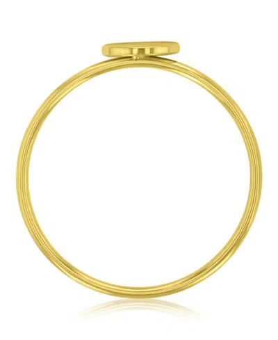Roxy Waterproof Yellow Triangular Heart Ring In Gold