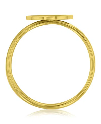 Roxy Waterproof Yellow Triangular Heart Ring In Gold