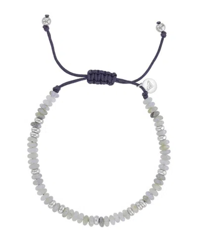 Roxy Waterproof Platinum Grey Labradorite Adjustable Bracelet