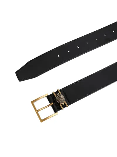 Kurt Geiger Leather Belt In Black