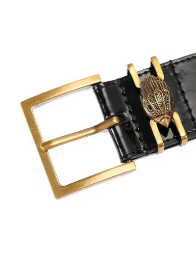 Kurt Geiger Leather Belt In Black