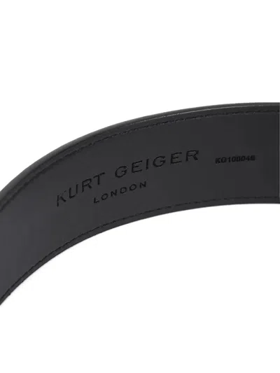 Kurt Geiger Leather Belt In Black