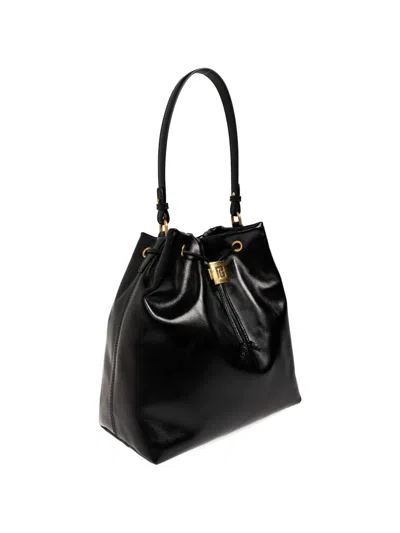 Balmain Chain-trimmed Leather Backpack In Black