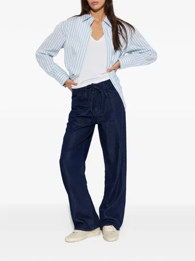 Rag & Bone Striped-pattern Shirt In Blue