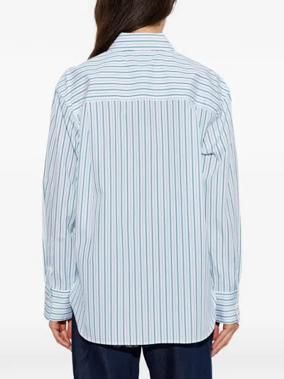 Rag & Bone Striped-pattern Shirt In Blue
