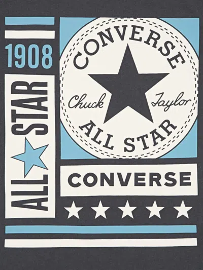 Converse All Star Logo-print T-shirt In Black