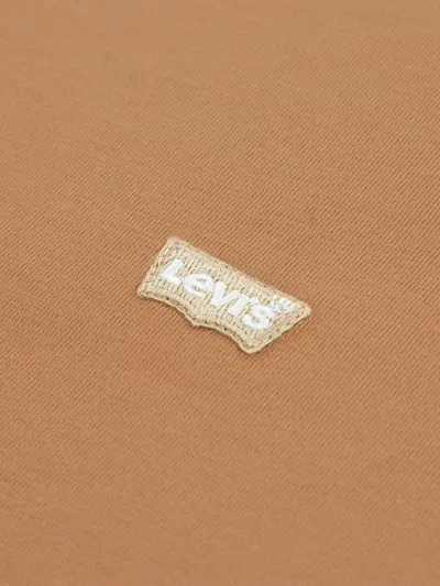 Levi's Logo-patch T-shirt In Brown
