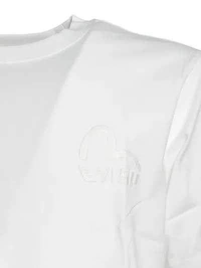 Evisu Seagull-embroidered T-shirt In White