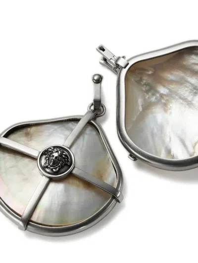 Versace Sea Frames Earrings In Multi