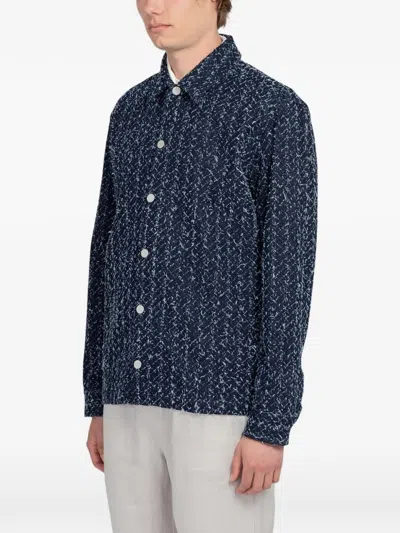 Samsoe & Samsoe Samsoe Samsoe Sacastor X Denim Overshirt In Blue