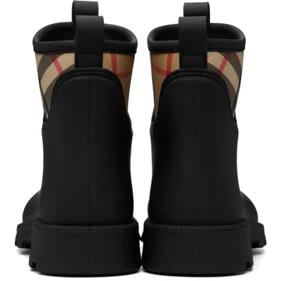 Burberry Women Marsh Stamp Rubber Ankle Boots In Multi
