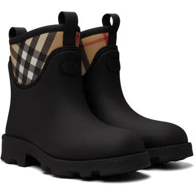 Burberry Women Marsh Stamp Rubber Ankle Boots In Multi