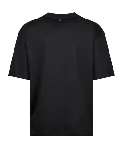 Dondup Logo Oversized T-shirt In Black