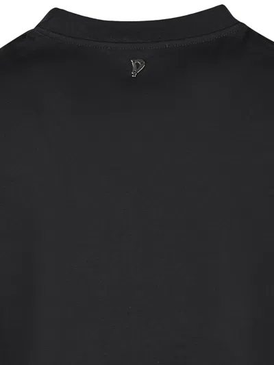 Dondup Logo Oversized T-shirt In Black