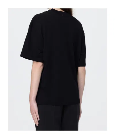 Dondup Logo Oversized T-shirt In Black