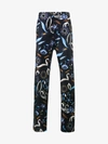 FENDI FENDI SWAN & FLORAL PRINT PYJAMA TROUSERS,FB0416OLH11904631