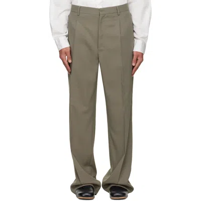 Second / Layer Second Layer Tio Wool Wide Leg Pants In Green