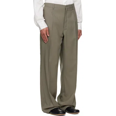 Second / Layer Second Layer Tio Wool Wide Leg Pants In Green