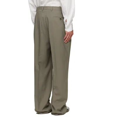 Second / Layer Second Layer Tio Wool Wide Leg Pants In Green