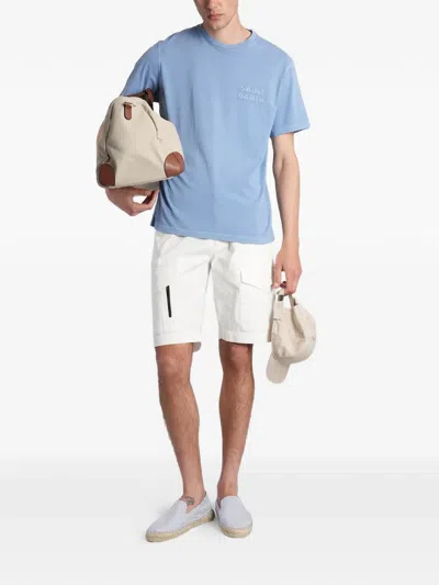 Mc2 Saint Barth Wake Cargo Shorts In White