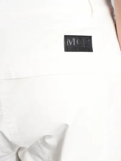 Mc2 Saint Barth Wake Cargo Shorts In White