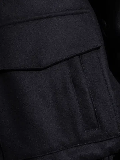 Balmain Shearling-collar Bomber Jacket In Multi