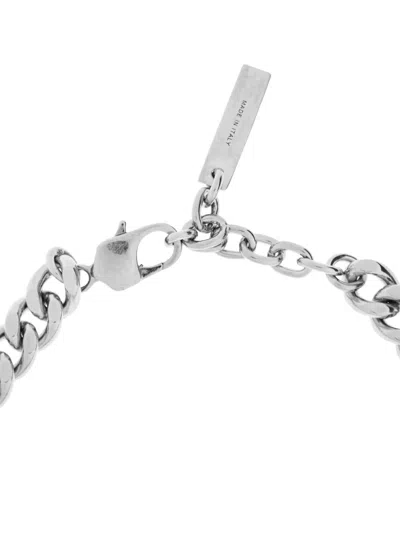 Givenchy Logo Plaque Chained Bracelet In White