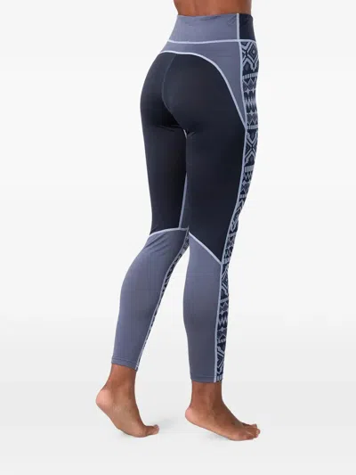 Kari Traa Malia Fair Isle-patterned Base Layer Pants In Blue