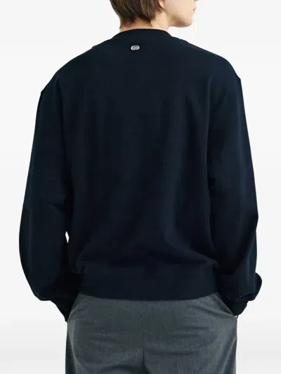 Solid Homme Button-detail Sweatshirt In Black