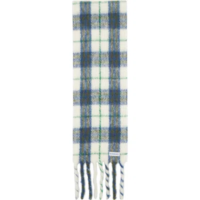 Burberry Check Wool-blend Scarf In Multi