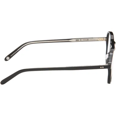 Garrett Leight Black Doc Glasses In Pattern