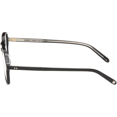 Garrett Leight Black Doc Glasses In Pattern