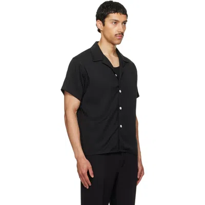 Second / Layer Black Avenue Shirt In Black