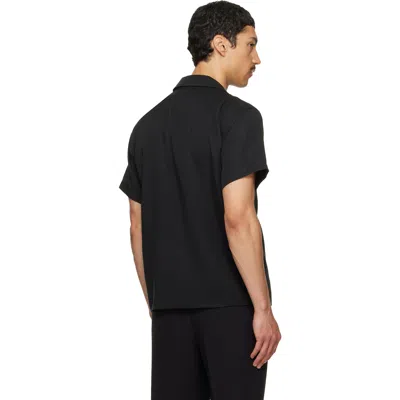 Second / Layer Black Avenue Shirt In Black