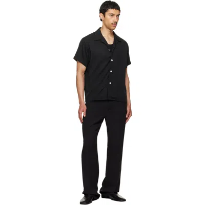 Second / Layer Black Avenue Shirt In Black
