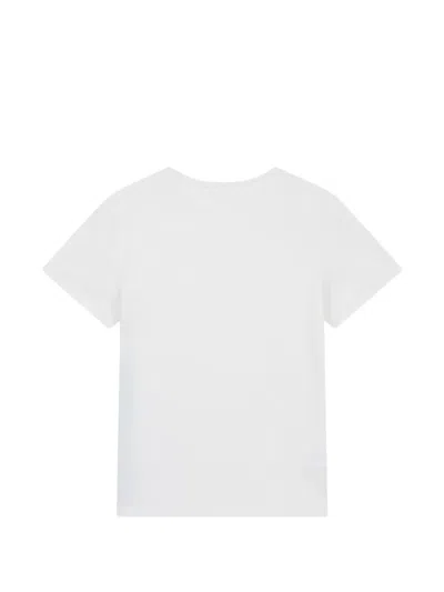 Tomboy Side-button T-shirt In White