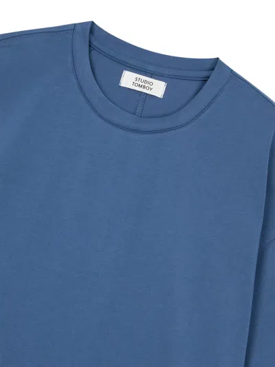 Tomboy Press-stud Strap T-shirt In Blue