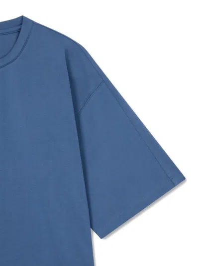Tomboy Press-stud Strap T-shirt In Blue