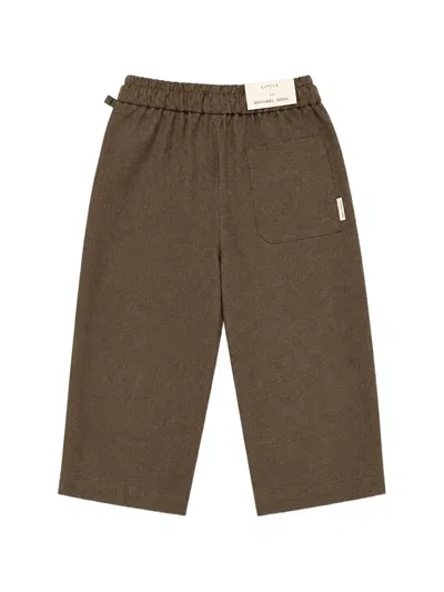 Michael Coal Mason Drawstring Trousers In Brown
