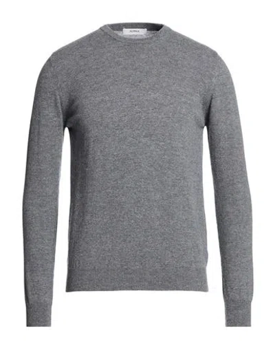Alpha Studio Man Sweater Grey Size 44 Wool, Polyamide, Cashmere, Elastane In Gray