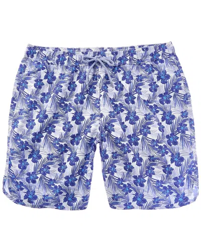 Tailorbyrd Printed Swim Short In Blue