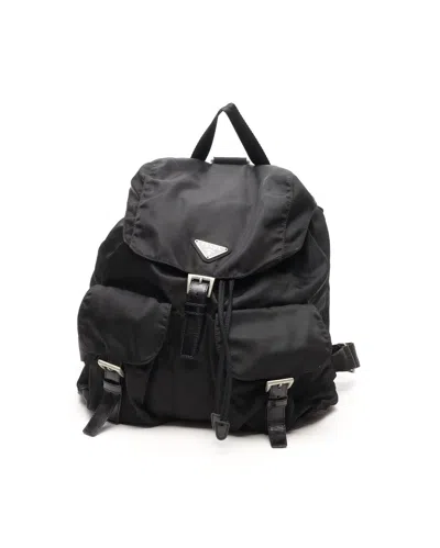 Prada Tessuto Backpack In Black