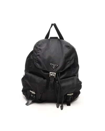 Prada Tessuto Backpack In Black