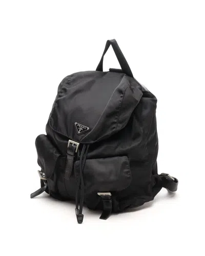 Prada Tessuto Backpack In Black