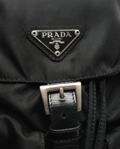 Prada Tessuto Backpack In Black
