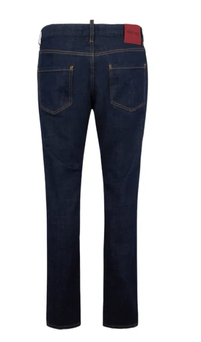 Dsquared2 Pants 5 Pockets In Blue
