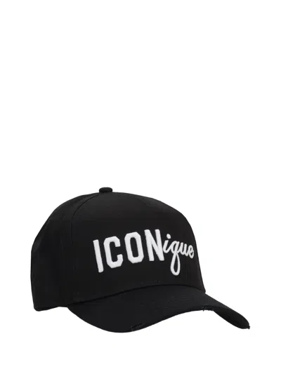 Dsquared2 Embroidered Baseball Caps In Pattern